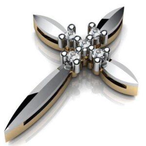 Золотий православний хрест Ісус рятівник