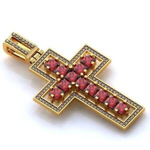 Золотий православний хрест Ісус рятівник