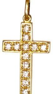 Золотий православний хрест Ісус рятівник