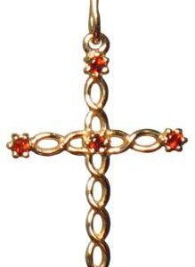 Золотий православний хрест Ісус рятівник
