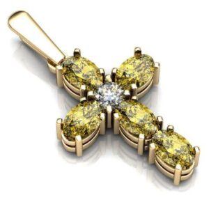 Золотий православний хрест Ісус рятівник