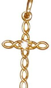 Золотий православний хрест Ісус рятівник