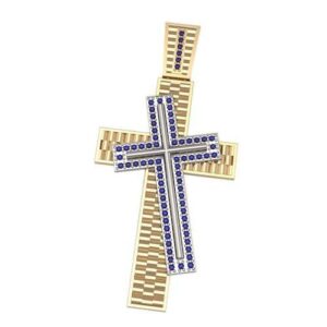 Золотий православний хрест Ісус рятівник