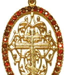 Золота підвіска православна