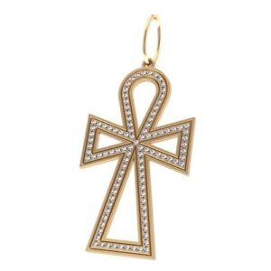 Золотий православний хрест Ісус рятівник