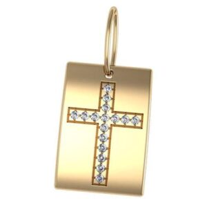 Золота підвіска з хрестом