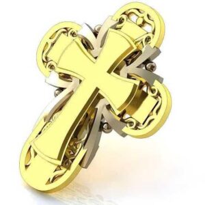 Золотий хрест Сонячне небо з камінням