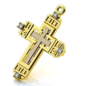 Золотий хрест Сонячне небо з камінням