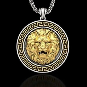 Золота Підвіска Голова розгніваного Лева