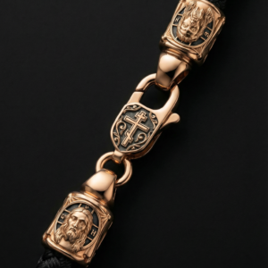 Шнурок з золотим замком