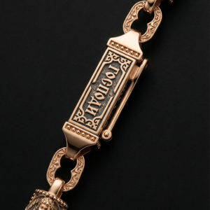 Шнурок з золотим замком