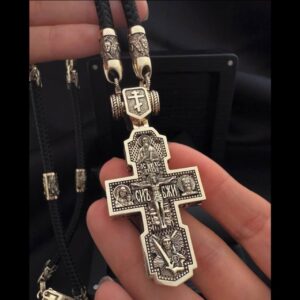 Золотий православний хрест. Арт. 0108